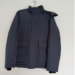 NWOT Everlane‎ Renew Womens Winter Hooded Heavy Parka Coat Small Blue